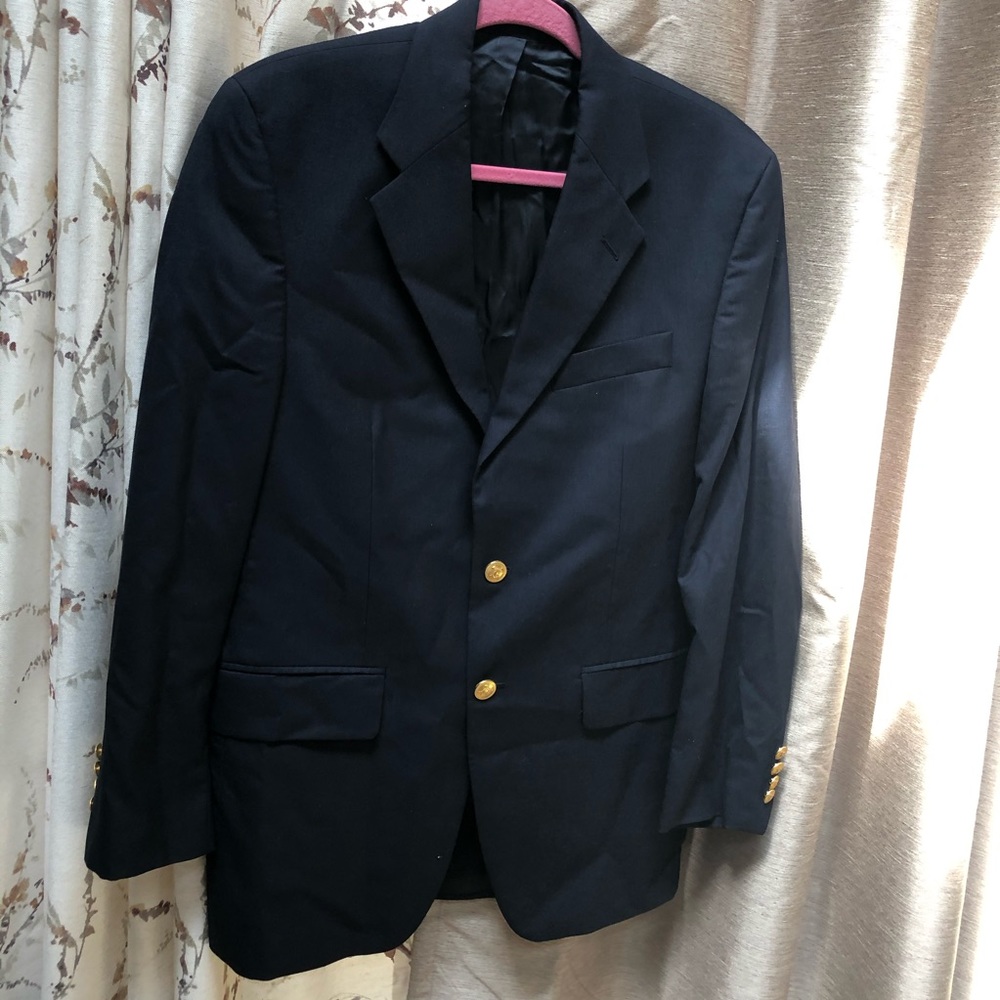 Mens light wool navy blazer